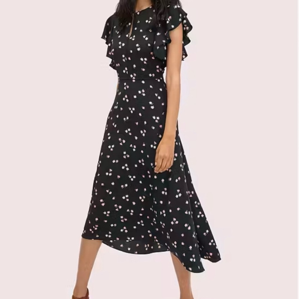 NWOT Kate spade blue floral maxi dress size 0